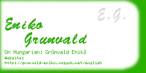 eniko grunvald business card